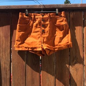 Madewell terra cotta shorts